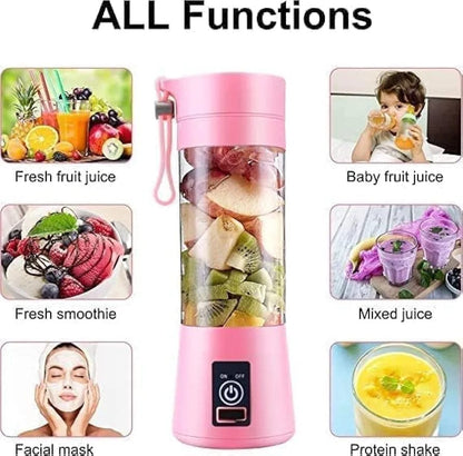 133 Portable Usb Electric Juicer - 6 Blades (Protein Shaker)