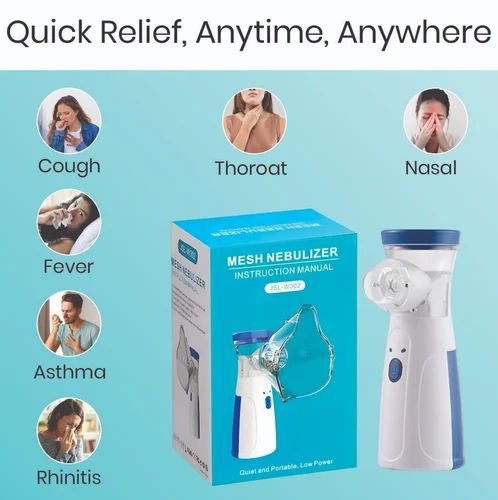 Portable Mesh Nebulizer for Easy & Quiet Breathing Therapy