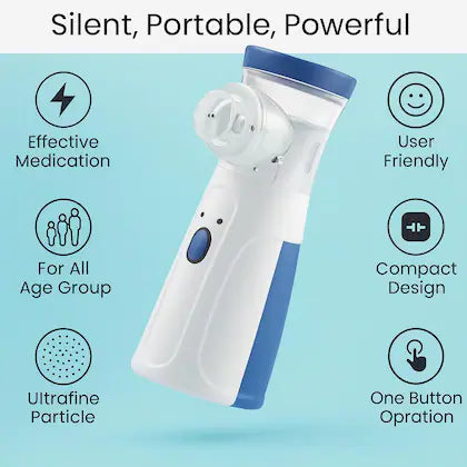 Portable Mesh Nebulizer for Easy & Quiet Breathing Therapy