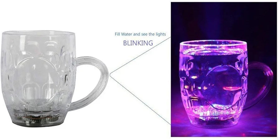 LED Light Glass Mug / Color Changing Cup