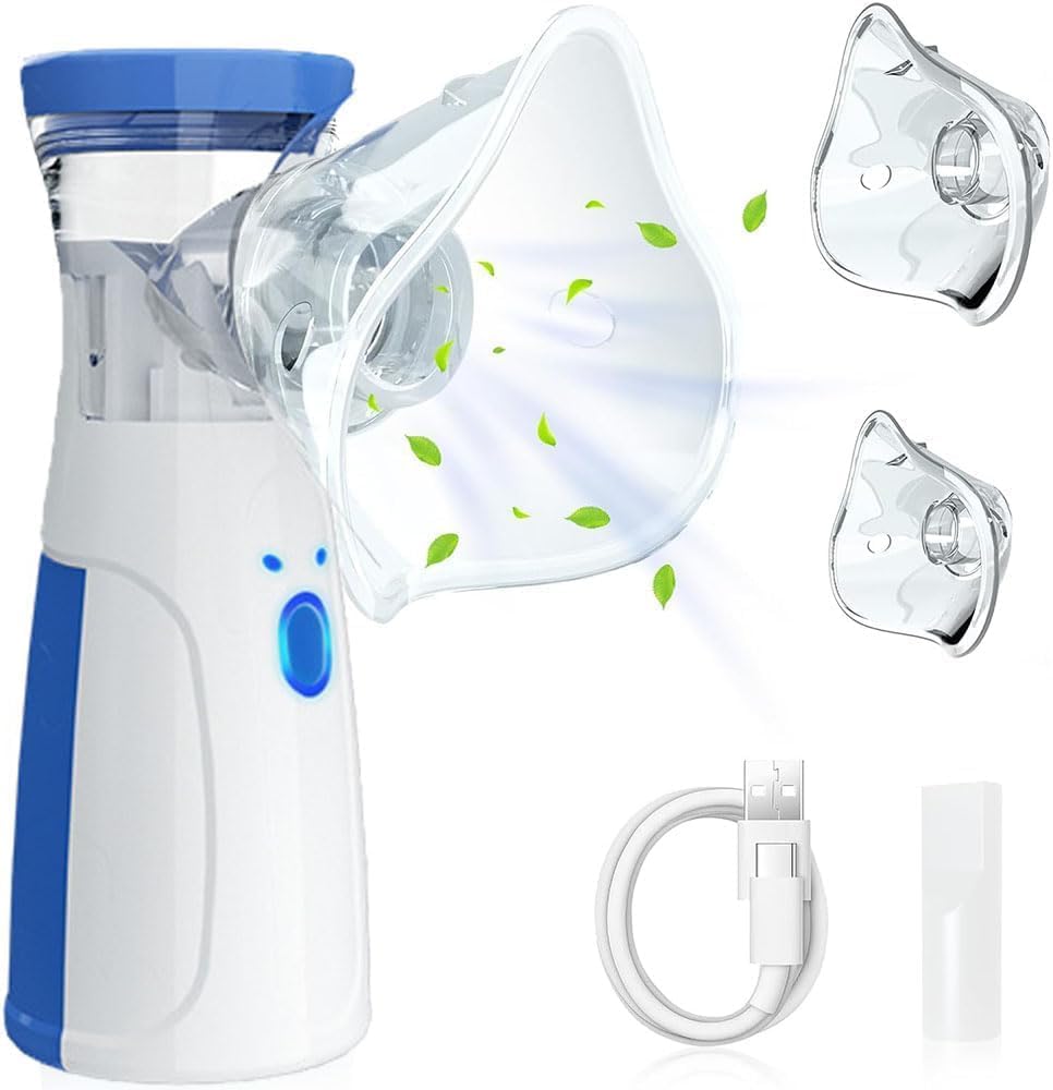Portable Mesh Nebulizer for Easy & Quiet Breathing Therapy
