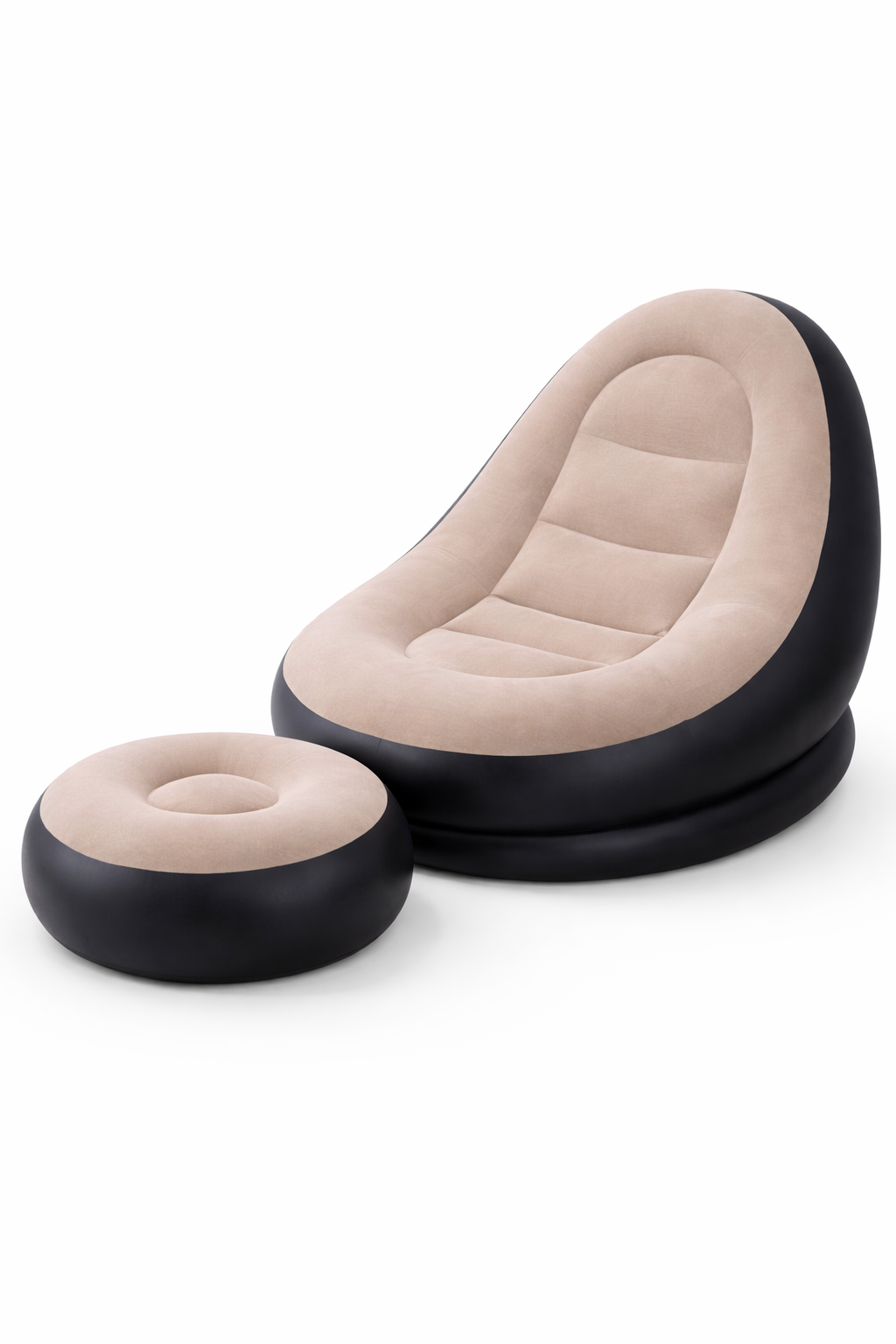 Inflatable Lounge Chair with Foot Rest – Single Size
