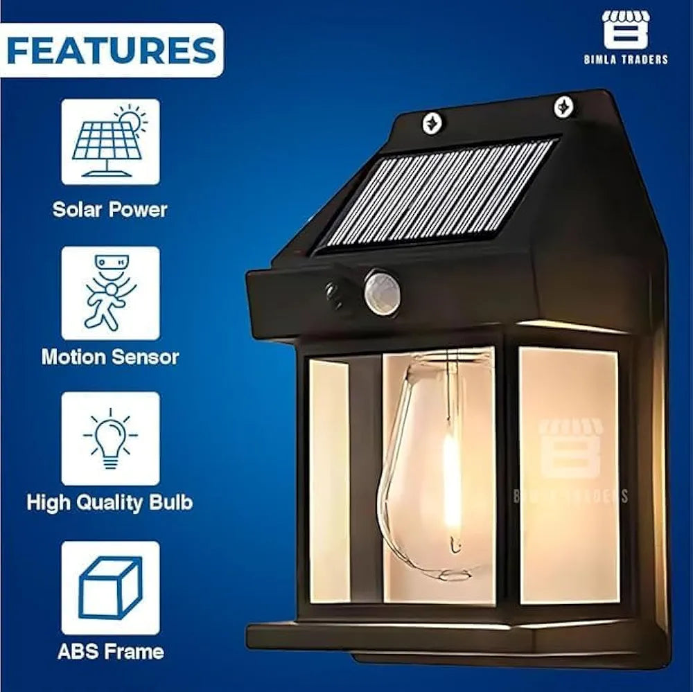 Solar Outdoor Wall Light (Automatic Night Light)
