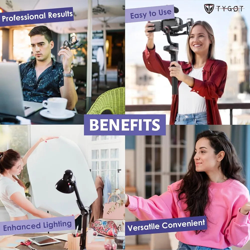 Video Making Kit AY-49 for Vlogging | Professional Video Making Kit with LED Light | Best Smartphone Video Making Kit Price