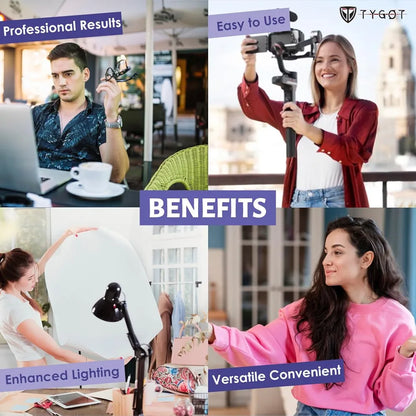 Video Making Kit AY-49 for Vlogging | Professional Video Making Kit with LED Light | Best Smartphone Video Making Kit Price